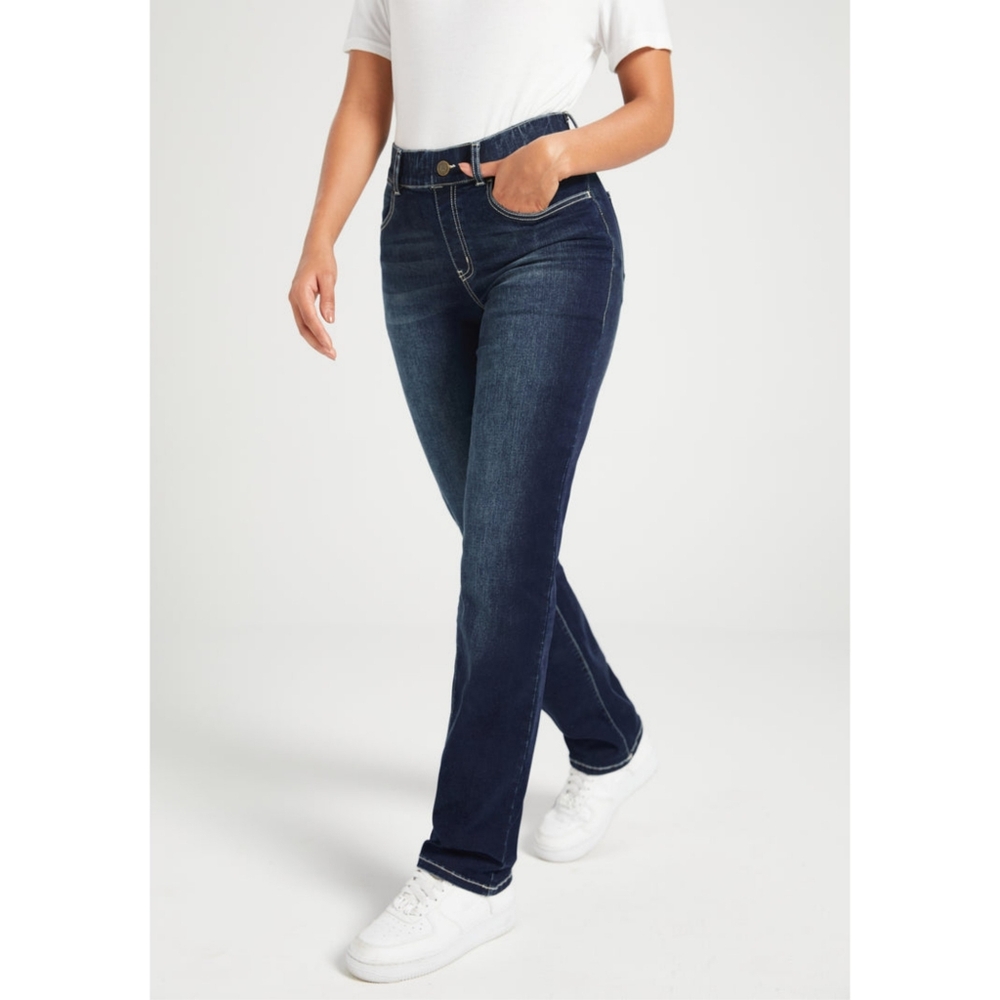 NWT Betabrand Straigh-Leg 4-Pocket Denim Yoga Pants